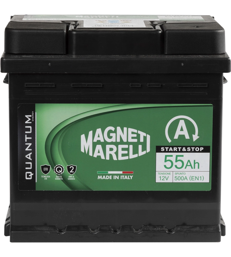 Magneti marelli batteria per auto start&stop 55ah 12v 500a en1 per cassetta l01